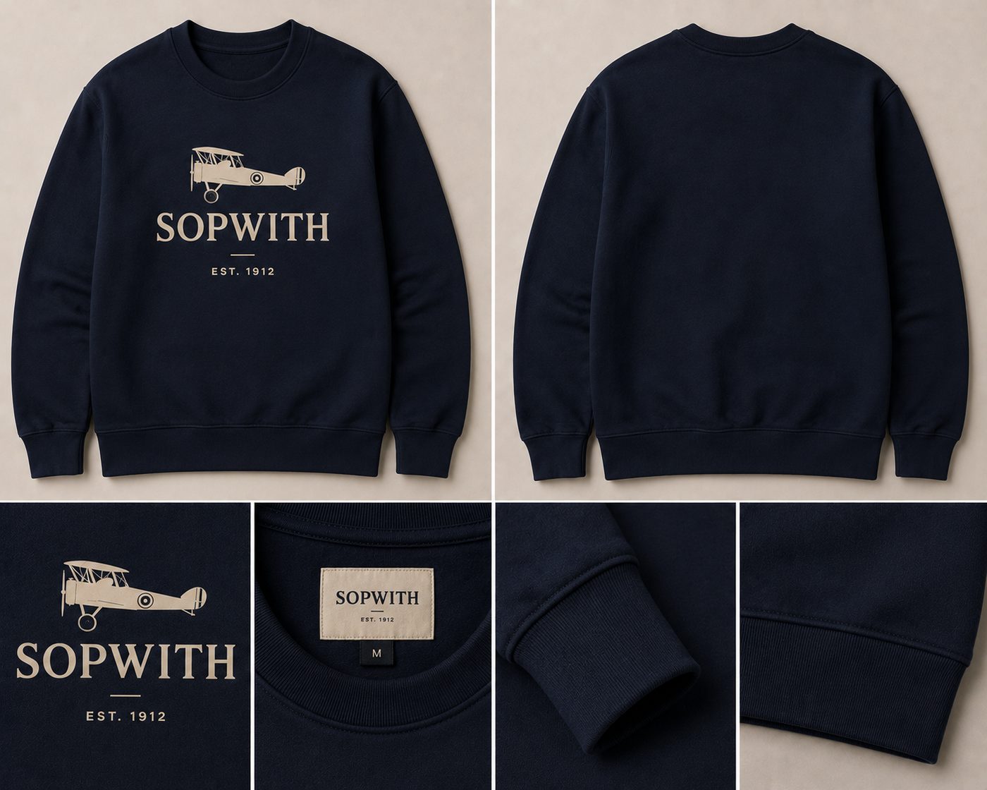 Sopwith navy sweatshirt