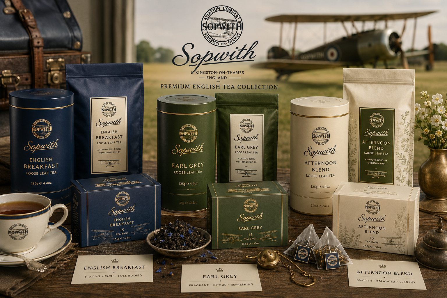 Sopwith premium English tea collection